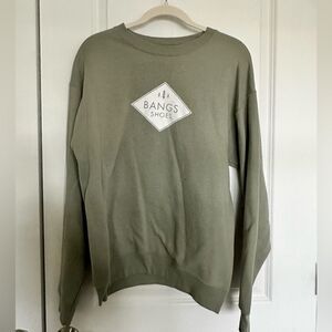BANGS Shoes Crewnexk Sweatshirt (Hanes)Size Medium